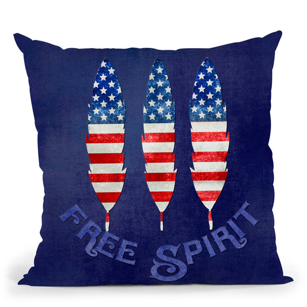Free Spirit Usa Throw Pillow By Andrea Haase