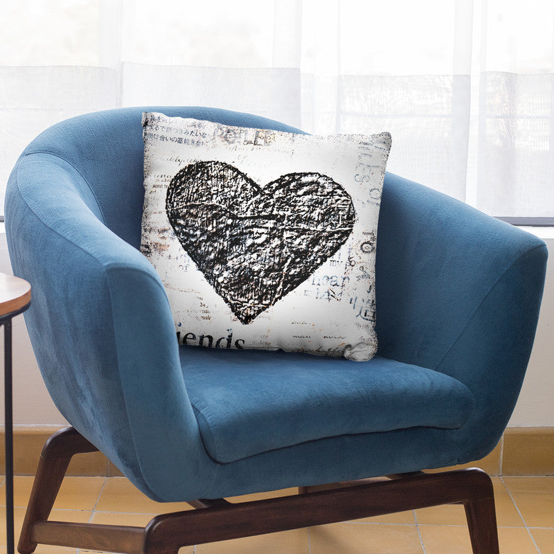 Friends Heart Throw Pillow By Andrea Haase