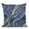Gemstone Cold Blue Throw Pillow By Andrea Haase
