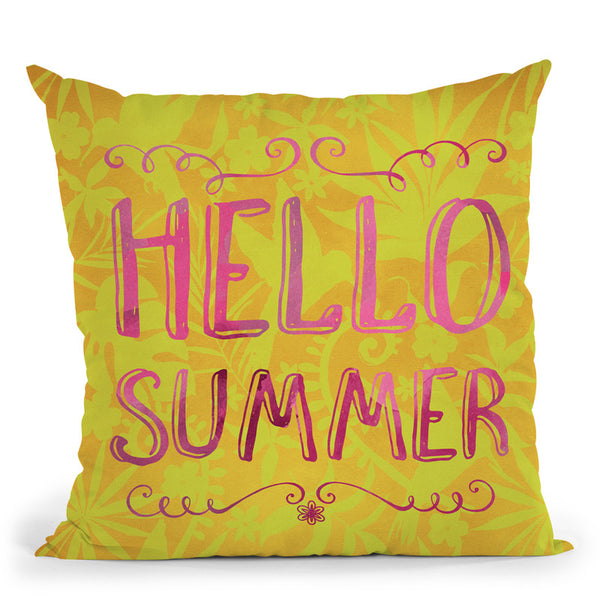 Hello Summer Throw Pillow By Andrea Haase