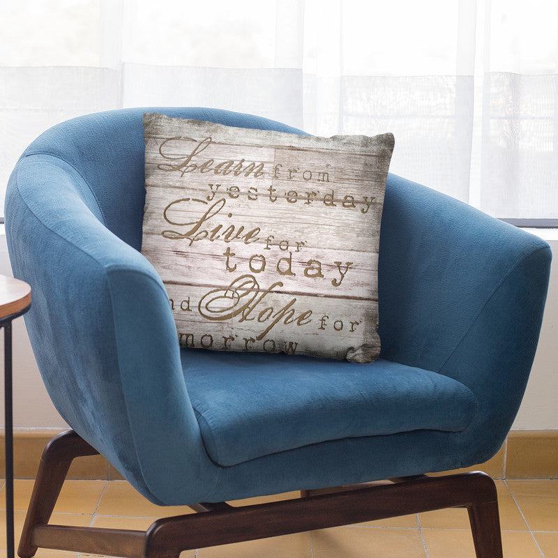 Learn From Today Throw Pillow By Andrea Haase