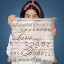 Learn From Today Throw Pillow By Andrea Haase