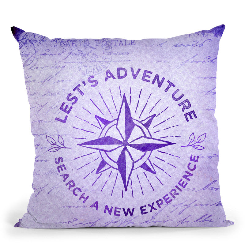 Let'S Adventure Throw Pillow By Andrea Haase