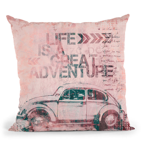 Life Is A Great Adventure Throw Pillow By Andrea Haase