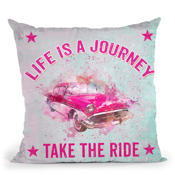 Life Is A Journey Throw Pillow By Andrea Haase