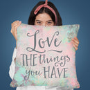 Love The Things Throw Pillow By Andrea Haase