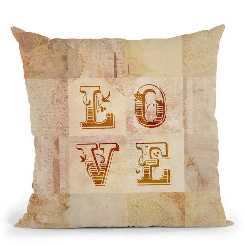 Love Throw Pillow By Andrea Haase