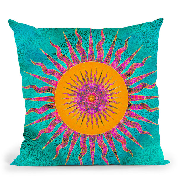 Magic Mandala The Energy Of Color Throw Pillow By Andrea Haase