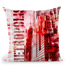 Metro Red Throw Pillow By Andrea Haase