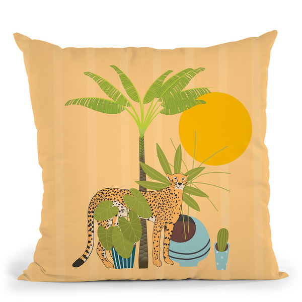 My Urban Jungle Cat I Throw Pillow By Andrea Haase