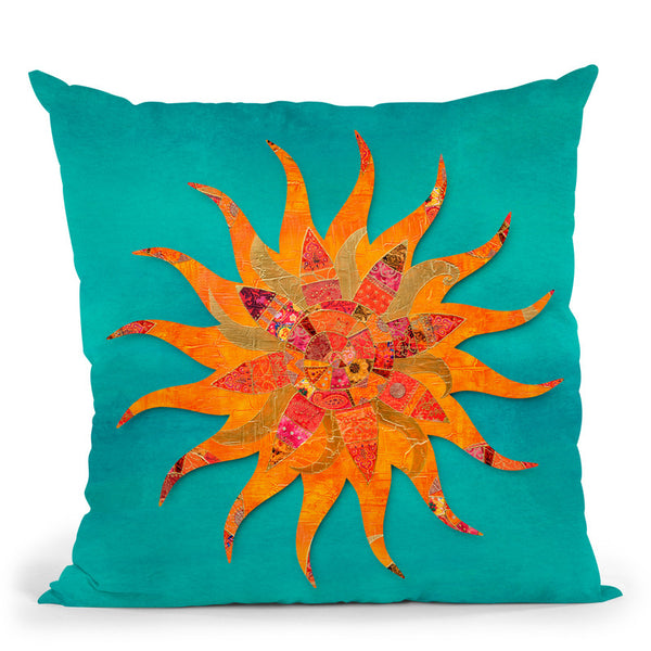 Oriental Sun Throw Pillow By Andrea Haase