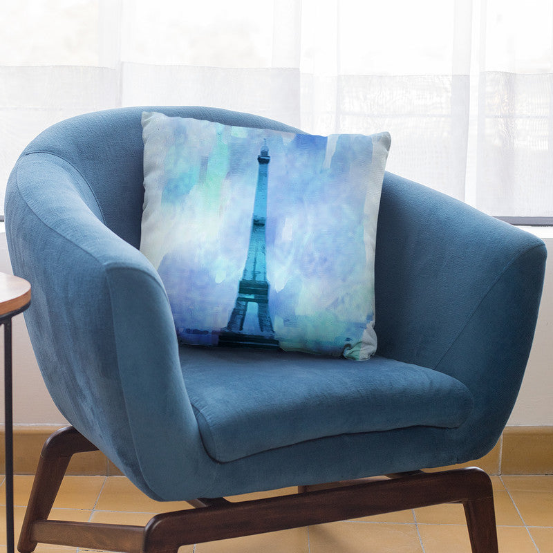 Paris Blue I Throw Pillow By Andrea Haase