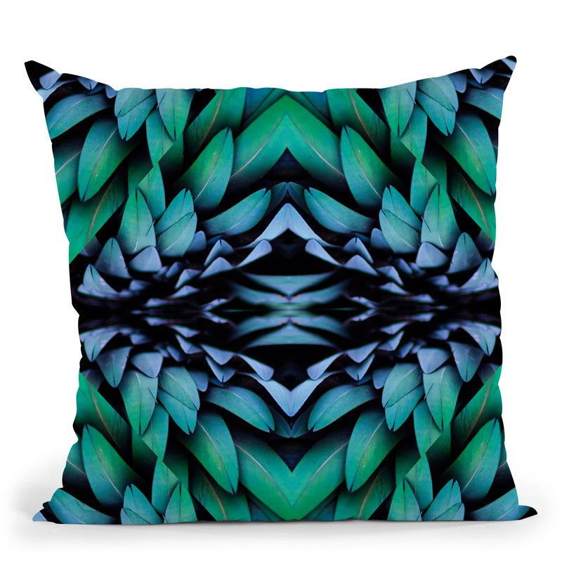 Parrot Feather Master Throw Pillow By Andrea Haase