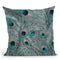 Peacock Feather I Throw Pillow By Andrea Haase