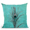 Peacock Feather Ii Throw Pillow By Andrea Haase