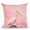 Pelikan Throw Pillow By Andrea Haase