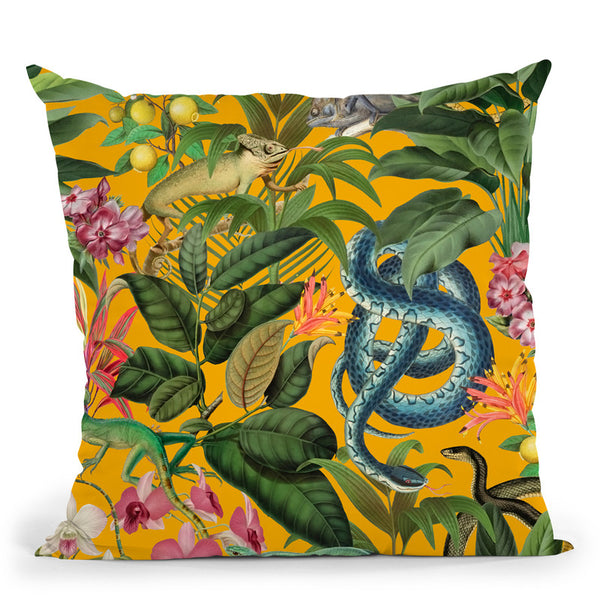 Reptile Throw Pillow By Andrea Haase