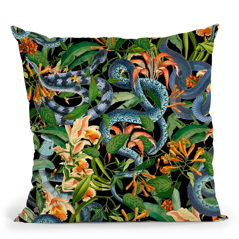 Snakes Throw Pillow By Andrea Haase