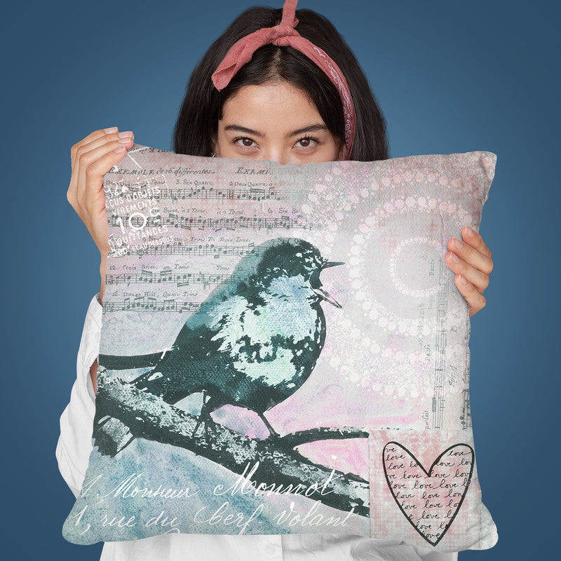 Songbird Throw Pillow By Andrea Haase