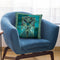 Stained Glass Turquoise Throw Pillow By Andrea Haase