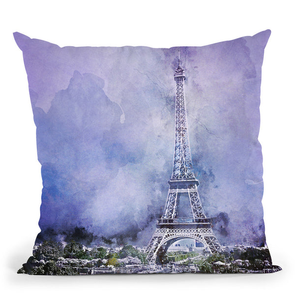 The City Of Paris Throw Pillow By Andrea Haase