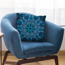 Tile Octagon Gemstone Blue Teal Throw Pillow By Andrea Haase