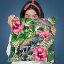Tropical Iguana I Throw Pillow By Andrea Haase