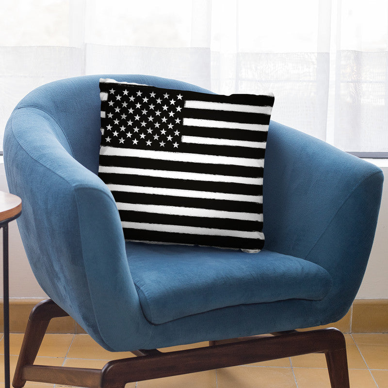 Usa Flag Big Throw Pillow By Andrea Haase