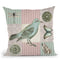 Vintage Bird I Throw Pillow By Andrea Haase