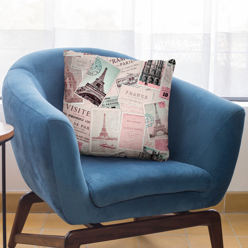 Vintage Postcards Ii Throw Pillow By Andrea Haase