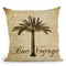 Vintge Palm Tree Throw Pillow By Andrea Haase