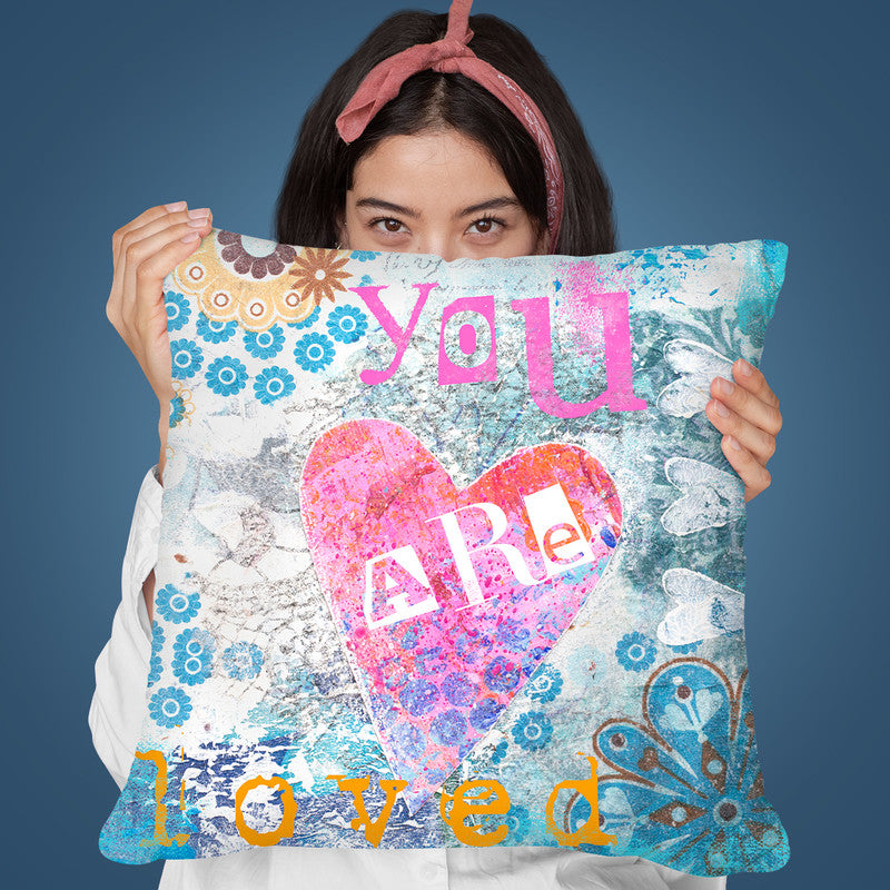You Are Loved Throw Pillow By Andrea Haase