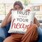Trust In Your Heart Throw Pillow By Alison Gordon