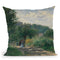 A Road In Louveciennes Throw Pillow By Auguste Renoir
