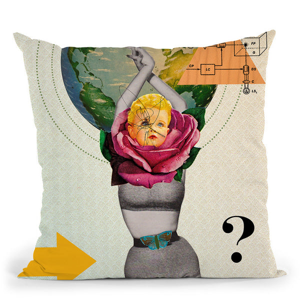 Mother Nature Throw Pillow By Elo Marc - All About Vibe