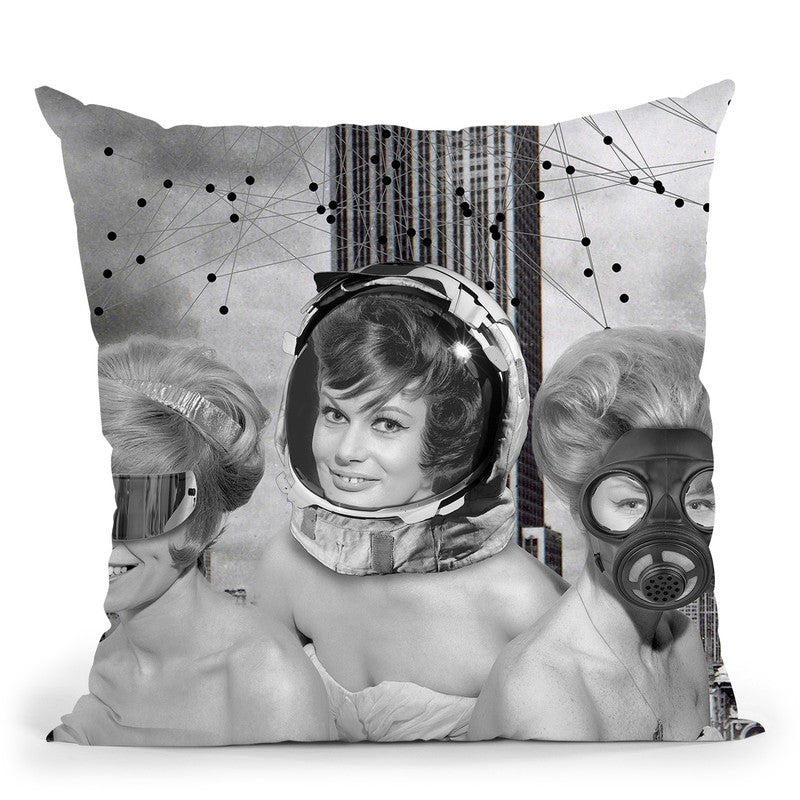 We Built This City Throw Pillow By Elo Marc - All About Vibe