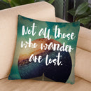 Not All Those Throw Pillow By Elo Marc - All About Vibe