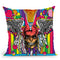 Lacrosse Skull Throw Pillow By Howie Green - All About Vibe