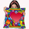 Peace Love Music B Throw Pillow By Howie Green - All About Vibe