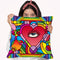 Peace Love Music C Throw Pillow By Howie Green - All About Vibe