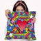 Peace Love Music D Throw Pillow By Howie Green - All About Vibe
