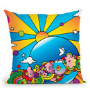 Cosmic Planet Throw Pillow By Howie Green - All About Vibe