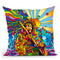Jimi Color Throw Pillow By Howie Green - All About Vibe