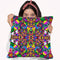 Flowers Kalidescope Throw Pillow By Howie Green - All About Vibe