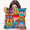 Peace Love Music Throw Pillow By Howie Green - All About Vibe