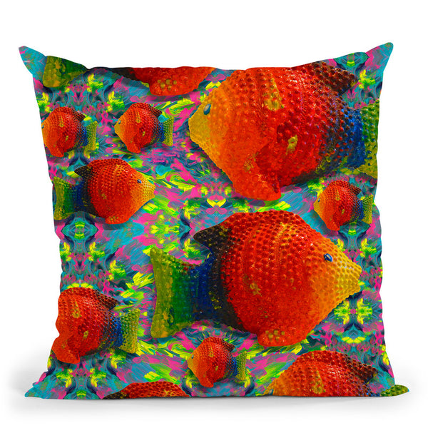 Pop Art Fish Throw Pillow By Howie Green - All About Vibe
