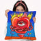 Pop Flame Heart Throw Pillow By Howie Green - All About Vibe