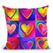 Pop Art Heart 2 Throw Pillow By Howie Green - All About Vibe