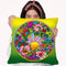 Pop Art Circle Flowers 615 Throw Pillow By Howie Green - All About Vibe