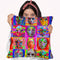 Pop Art Masks Throw Pillow By Howie Green - All About Vibe